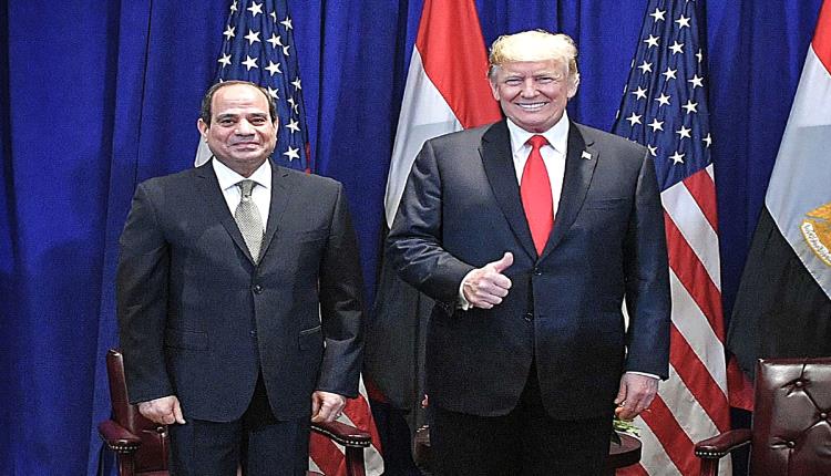 السيسي وترامب يبحثان تطورات الأوضاع في الشرق الأوسط