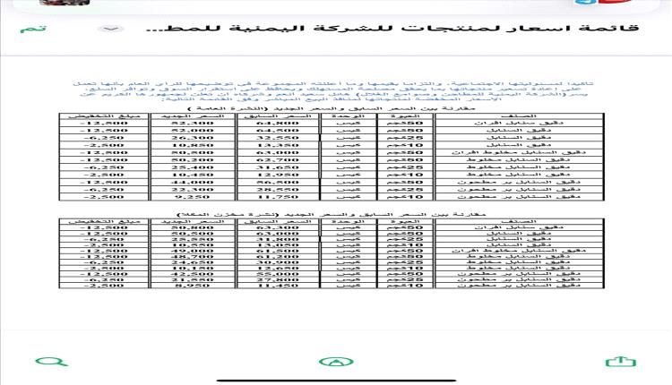 مجموعة هائل سعيد أنعم تعلن عن تخفيضات في أسعار الدقيق