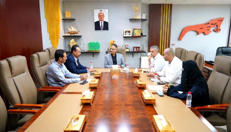 لملس والعقربي يناقشان مصفوفة مشاريع الطرق في العاصمة المؤقتة عدن