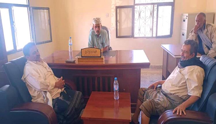 مدير عام مديرية لودر يستقبل نظيره من سباح لبحث ربط الطرق وتعزيز التعاون