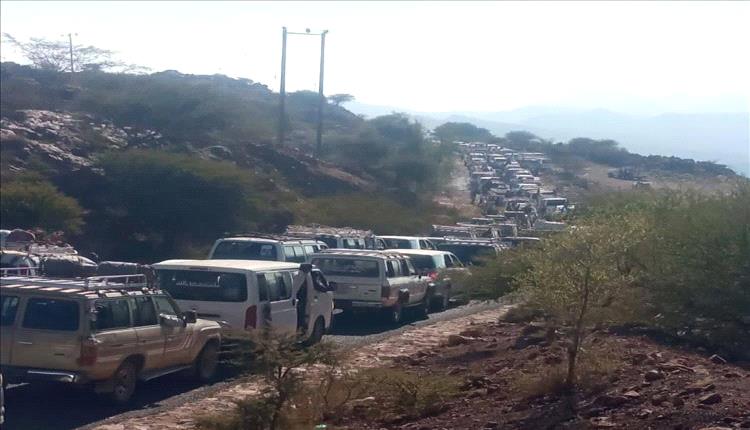 الضالع تزحف إلى عدن.. موكب جماهيري للمشاركة في اعتصام ساحة العروض