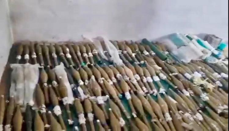 الحملة الأمنية لقوات العمالقة الجنوبية في الصبيحة تضبط شحنة ذخائر وقذائف مهربة