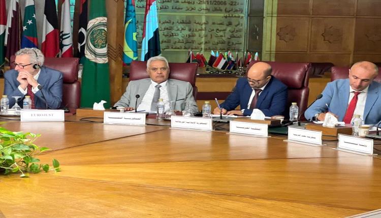 نائب وزير العدل يشارك في ورشة عمل عربية أوروبية لتعزيز التعاون في مكافحة الجرائم الدولية