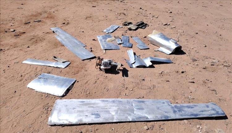 قوات محور الرزامات تسقط طائرة مسيّرة حوثية إيرانية فوق أجواء الصفراء
