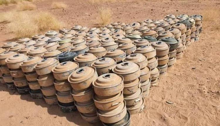 "مسام" ينتزع 1,319 لغماً ومادة متفجرة خلال أسبوع