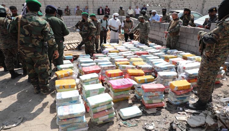 إتلاف أكثر من طن من المخدرات المضبوطة في سواحل لحج بإشراف النيابة الجزائية