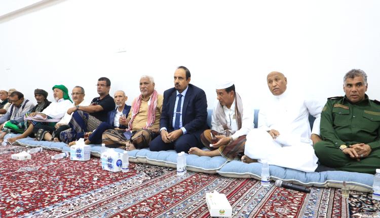 محافظ حضرموت الأستاذ مبخوت بن ماضي يقوم بزيارة تفقدية لمديرية دوعن ويؤكد دعم السلطة المحلية للنهوض التنموي بالمديرية