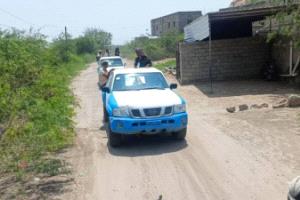 قوات أمن لودر تزيل نقطة جباية غير قانونية وتودع أفرادها السجن