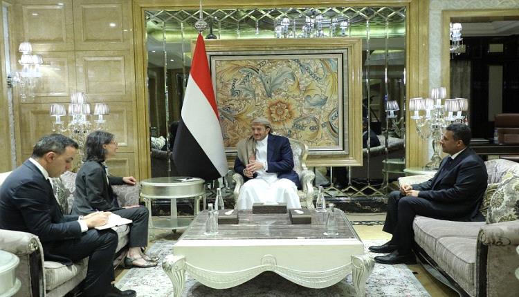 مجلي يبحث مع السفيرة الفرنسية تعزيز العلاقات ودعم جهود الحكومة اليمنية