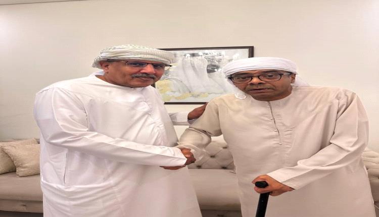 رئيس الجمعية الوطنية للمجلس يلتقي الكاتب والصحفي هاني مسهور في أبوظبي"