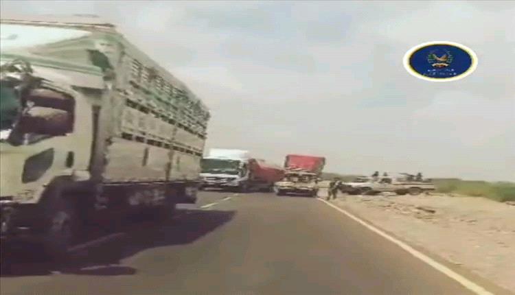 قوات أمن أبين تنجح في إنهاء الاحتجاجات وتفتح طريق حسان