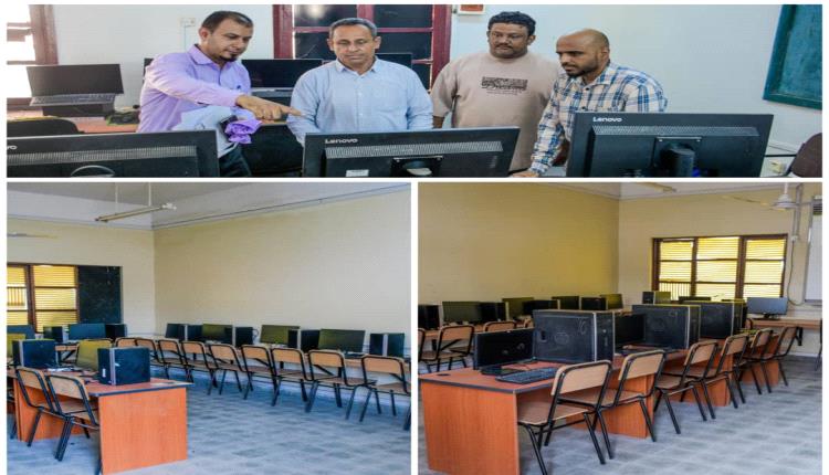 عمادة كلية الحاسوب وتكنولوجيا المعلومات تتفقد اللمسات الأخيرة لافتتاح معامل الحاسوب الحديثة