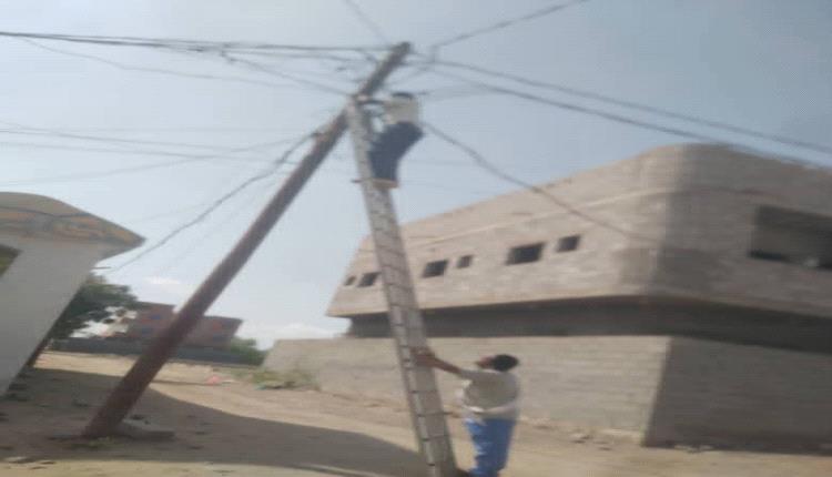 كهرباء لحج تواصل حملة فصل التيار العشوائي والمزدوج'خطين"
