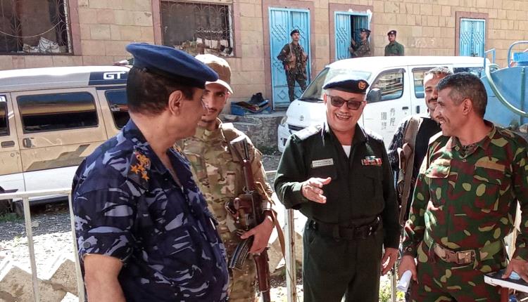 مدير عام شرطة محافظة تعز يتفقد إدارة البحث الجنائي ويوجه برفع الجاهزية