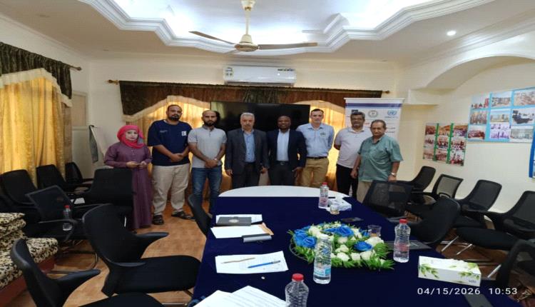 اجتماع في مكتب تنسيق الأعمال المتعلقة بالألغام (YMACC) بعدن مع ممثلي منظمة المساعدات الشعبية النرويجية (NPA)