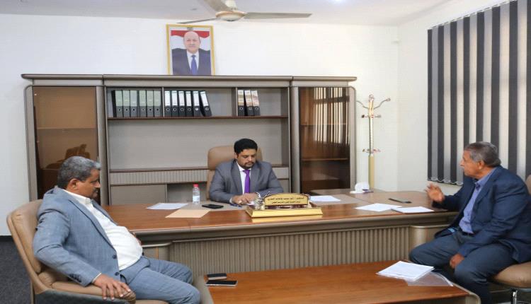 وزير التعليم الفني يناقش أوضاع المعاهد الفنية والمهنية في أبين