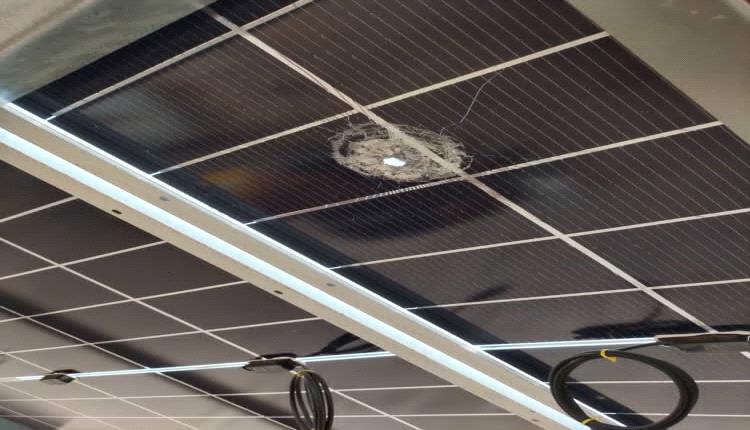 الرصاص الراجع يضرب منظومة الطاقة الشمسية بشقرة