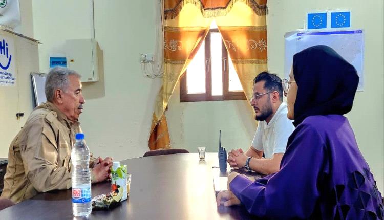 المخا زيارة مدير مكتب تنسيق الاعمال المتعلقه بالالغام الى منظمة هالوترست