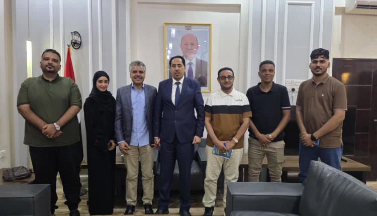 الوزير البكري يؤكد دعمه ومساندته لفرع اتحاد الإعلام الرياضي بعدن