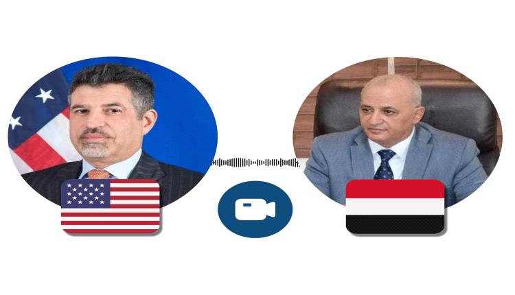 وزير المياه يبحث مع السفير الأمريكي تعزيز الشراكة في مجالات المياه والبيئة والتكيف المناخي