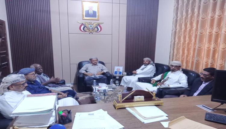 مدير عام تريم يلتقي مدير عام مصلحة شؤون القبائل لبحث تعزيز العمل المجتمعي