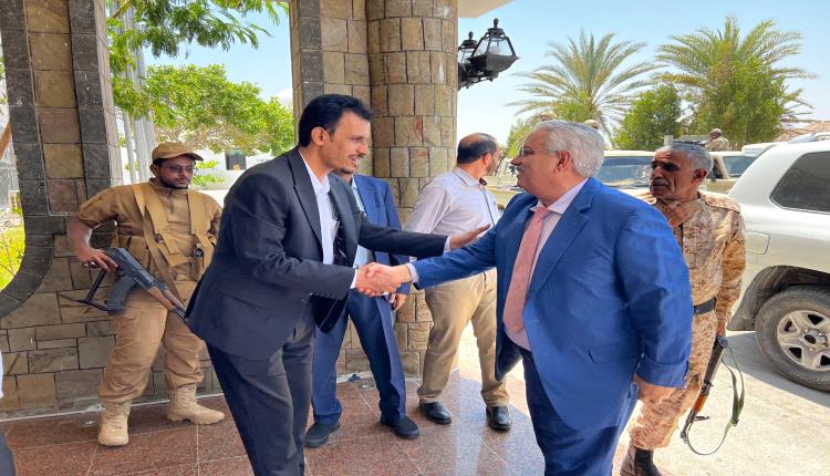 وكيل حضرموت الجيلاني يستقبل رئيس الجهاز المركزي لأمن الدولة