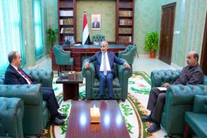 عضو مجلس القيادة محمود الصبيحي يلتقي وزير الإعلام ويوجه بحشد كافة الامكانيات لدعم معركة الوعي