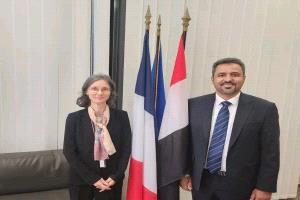 الرياض.. محافظ لحج يلتقي السفيرة الفرنسية لمناقشة آفاق التعاون التنموي والإغاثي للمحافظة