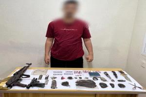 الجعدني في عملية نوعية ضبطنا احد اخطر مروجي المخدرات وبحوزته كمية من الحشيش بمنطقة التقنية