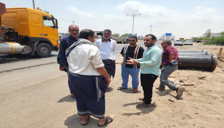 زيارة تفقدية لمتابعة سير العمل في مشروع الخط الاستراتيجي لشبكة الصرف الصحي الرئيسية بدار سعد