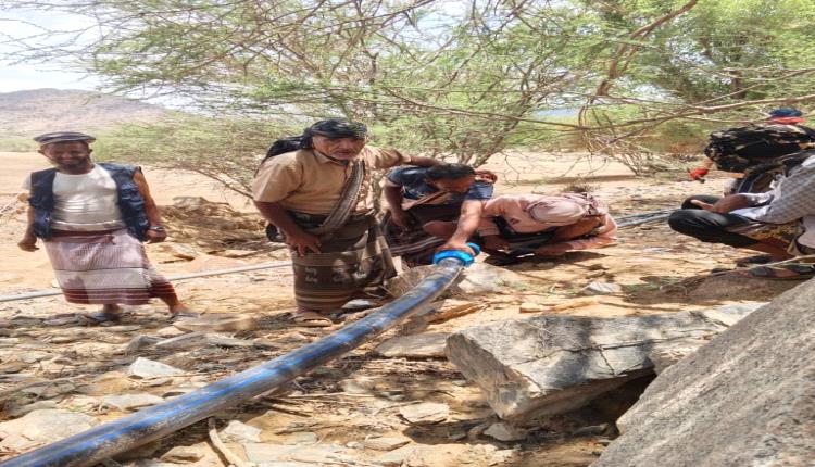 مدير عام جيشان يدشن شبكة مياه الحشرج الداخلية بدعم من السلطة المحلية بالمديرية