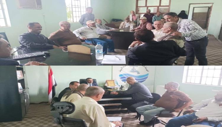 رئيس الهيئة العامة لمشاريع مياه الريف يتفقد فرع الهيئة بمحافظة تعز ويشيد بجهود كوادره