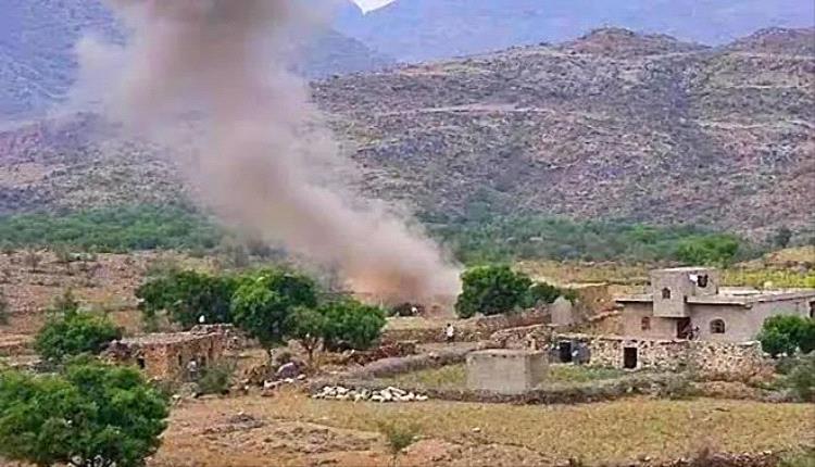 إصابة طفل وامرأة بقصف حوثي على حجر ومريس شمال الضالع