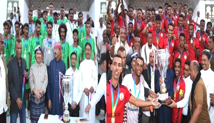 مجلس تنسيق أندية حضرموت الوادي يهنئ ناديي وحدة تريم البطل وشباب القطن الوصيف لأندية ثالثة حضرموت الوادي