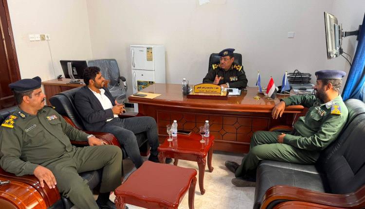 مدير كلية الشرطة حضرموت يستقبل مدير عام فرع هيئة الأراضي بساحل حضرموت للاطلاع على الجوانب العقارية والتخطيطية للكلية