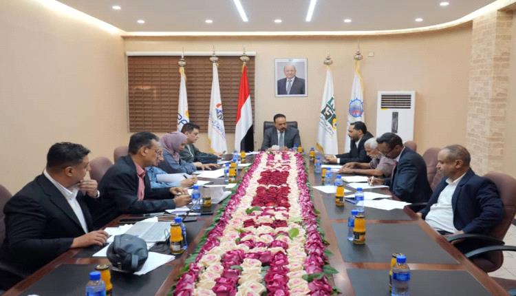 وزير الأشغال يرأس اول اجتماع لمجلس إدارة المؤسسة العامة للطرق والجسور في عدن