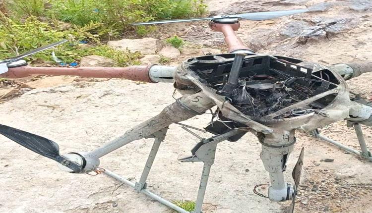 القوات الحكومية تسقط طائرة مسيرة حوثية في تعز