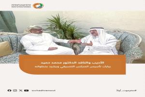 الأديب والناقد الدكتور محمد حميد يبارك تأسيس المجلس التنسيقي ويشيد بخطواته