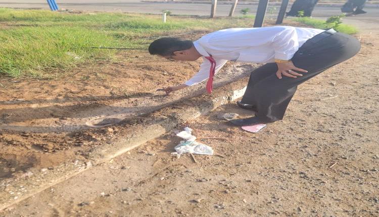 دعم بيئي لكلية الحقوق بجامعة عدن يعزز المساحات الخضراء داخل الحرم الجامعي