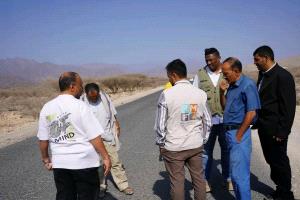 بدء تنفيذ مشروع صيانة طريق حبيل جبر – العسكرية بلحج بطول 18 كيلومتراً