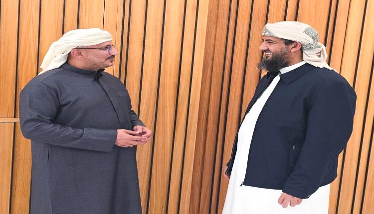 عضوا مجلس القيادة الرئاسي يناقشان المستجدات السياسية والعسكرية