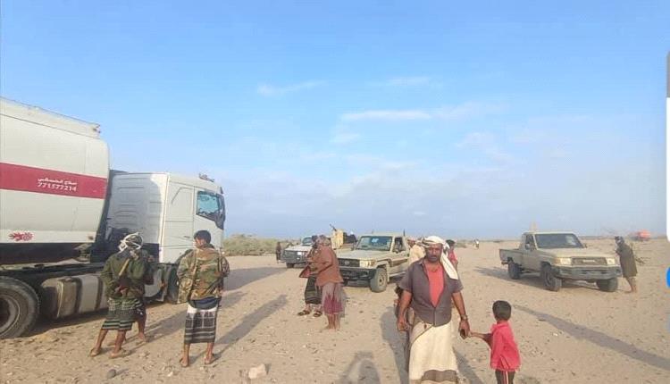 أبين: قوات الأمن تفشل محاولة احتجاز ناقلات وقود كهرباء عدن