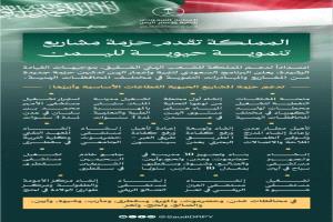 السعودية تطلق مشاريع تنموية في اليمن بقيمة 1.9 مليار ريال