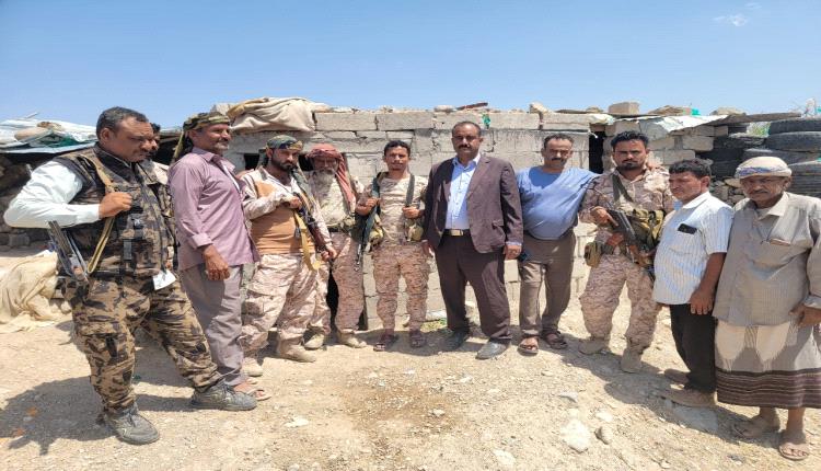 بتوجيهات اللواء أحمد القبة .. مدير عام قعطبة الشاعري يتفقد جبهات القتال في الفاخر وتباب عثمان ويشيد بصمود الأبطال