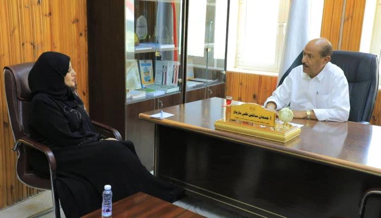 الوكيل بارباع يبحث مع وكيلة محافظة حضرموت احتياجات المرأة والدفع نحو تمكينها