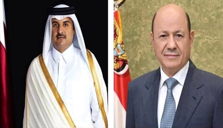 رئيس مجلس القيادة يعزي امير دولة قطر بوفاة والده