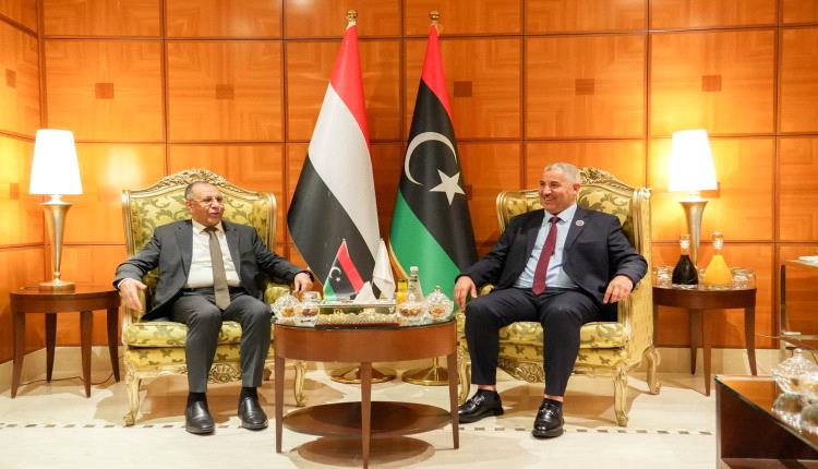 وزير الصناعة والتجارة يبحث مع نظيره الليبي تعزيز العلاقات وتطوير آفاق التعاون المشترك بين البلدين الشقيقين