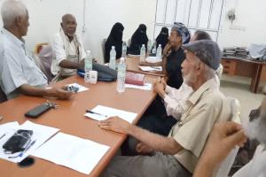إدارة محطة أبحاث الكود الزراعية بأبين تعقد اجتماعاً موسعاً لمناقشة سير العمل والوقوف على أهم الاحتياجات
