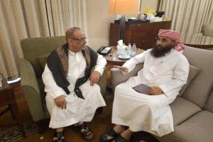 الميسري يستقبل اللواء حمدي شكري قائد المنطقة العسكرية الرابعة والفرقة الثانية عمالقة