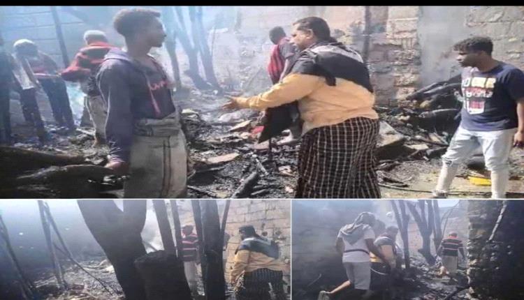 بتوجيهات محافظ أبين.. مدير عام خنفر يتفقد أضرار الحريق في منطقة المحراق بجعار